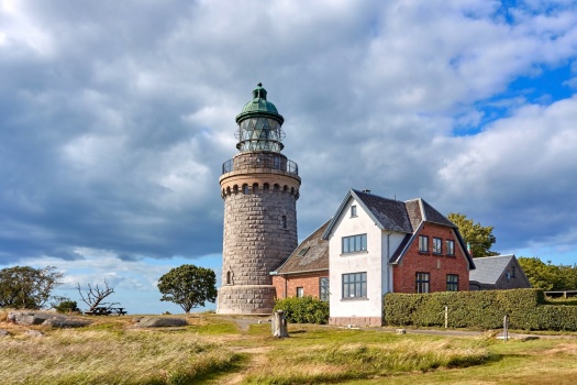 Hammeren Lighthouse (Hammeren Fyr), Bornholm, Denmark