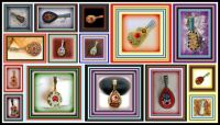 Theme - Music Mini Mosaics Musical Instruments Brooches
