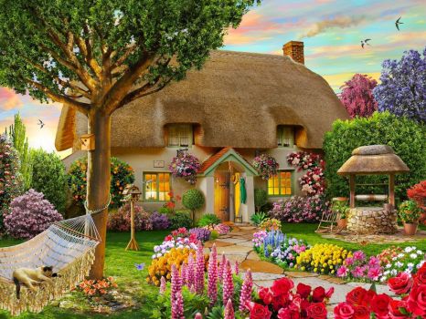 Thatched Spring Cottage