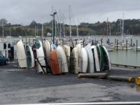 Dinghies at Opua Harbour, Northland, New Zealand