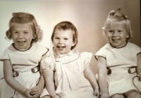 My sisters and I just before the baby brother came along