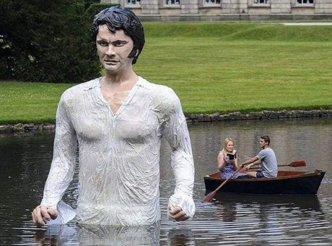 Colin Firth as Mr. Darcy (this is so wrong... and creepy...)