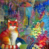 red cat by oxana zaika