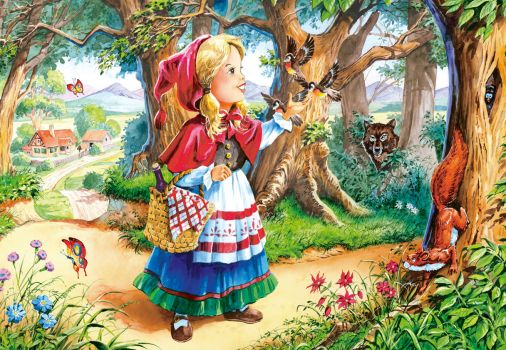 Solve Little Red Riding Hood jigsaw puzzle online with 280 pieces