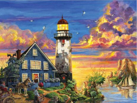 Solve Lighthouse #3 jigsaw puzzle online with 88 pieces