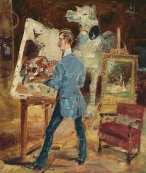 Henri de Toulouse-Lautrec (French, 1864–1901), Princeteau dans son Atelier (1881