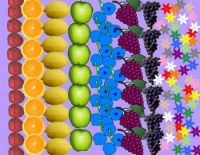 Fruity Rainbow and flowers