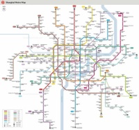 Shanghai Metro Map - Less huge