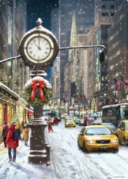 Solve New York in Winter jigsaw puzzle online with 108 pieces