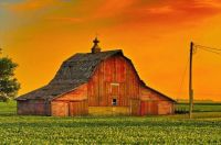 Old Red Barn Basking In The Sunset...