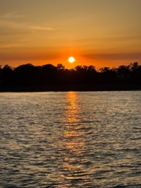Sunset 5/10/2025 from the Raritan Bay in Keyport, NJ