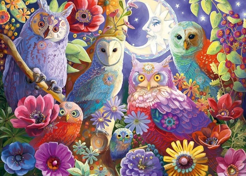 Solve Owls #4 jigsaw puzzle online with 88 pieces