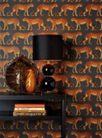 "Leopard Walk"-  Classic Style Wallpaper