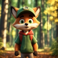 Fox in forest