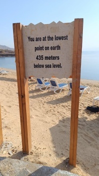 Totes Meer, 435m unter NN