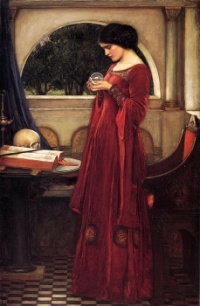 The Crystal Ball by John William Waterhouse