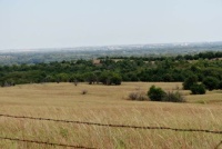 Looking Across The Flint Hills At The Small Town Of Frankfort, Kansas