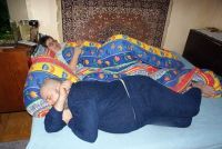 Děda a babička spí