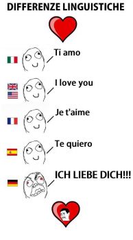 I love you languages German