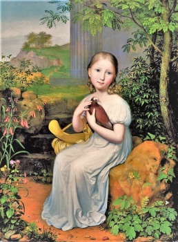 Fritid grundigt Uenighed Solve Portrait of Countess Louise Bose as a Child (1820) jigsaw puzzle  online with 108 pieces