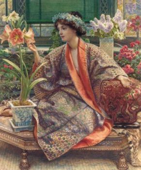 Sir Edward John Poynter (British, 1836–1919), A Hot-House Flower (1909)