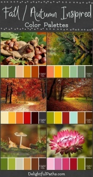 Autumn color palettes