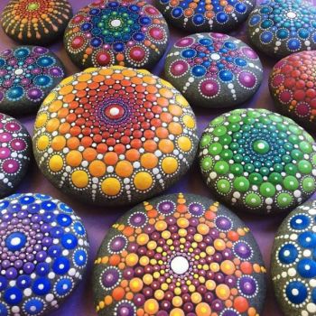 Stone Art Mandala by Elspeth Mclean