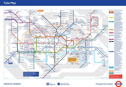 Solve London Underground Map 2009 jigsaw puzzle online with 468 pieces