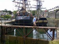 Tall Ships Charlestown Cornwall UK