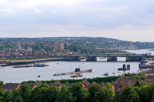 A view of Rochester Cathedral, Rochester Castle and Rochester Bridge.  Photo by Ian Capper