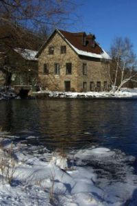 mill in winter