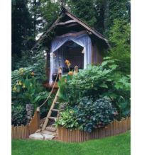 GARDEN IDEAS...BUILD AN OPEN TREE HOUSE... 