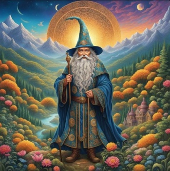 Solve Wizard jigsaw puzzle online with 100 pieces