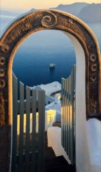 Santorini Greece Boat