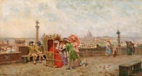 Luis Alvarez Catalá espagnol, 1836 - 1901 El paseo del cardenal, 1894