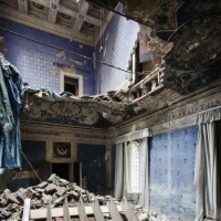 Inside an abandoned castle in Italy
