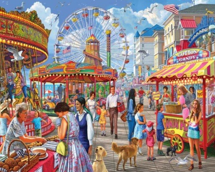 Solve Boardwalk Entertainment jigsaw puzzle online with 48 pieces