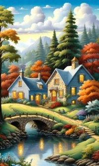 Last of the Houses on the Way to the Mountains....