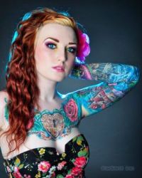 a beautiful tattooed lady