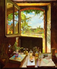 Somov - View through a window
