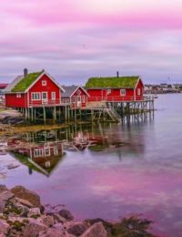 Early Morning At The Fishermen's Houses -- Norway...