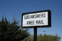 god answers knee mail