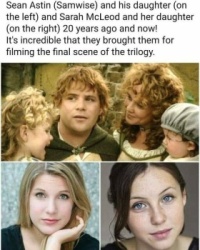 Wobblybear's Fun Stuff (wbfs) - LOTR (Lord of the Rings) actors and their children then and now