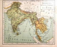 Old Map Indo-China & Indostan