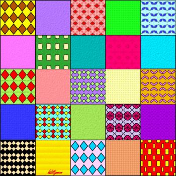 Solve 5x5 textures and patterns jigsaw puzzle online with 100 pieces
