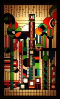 Stained glass by Frank Lloyd Wright (1867-1959)