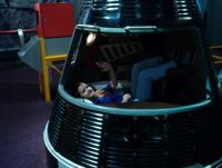 Inside an actual space capsule at Cape Canaveral