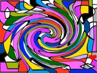 Swirled Shapes - Petite  REMEMBER:  You can now resize any puzzle for your enjoyment.