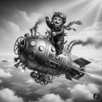 Bombs Away (All puzzles can be solved with more or fewer pieces. Human imagined; AI generated.)