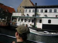Husbåd i Ckristianshavns Kanal, København, Danmark